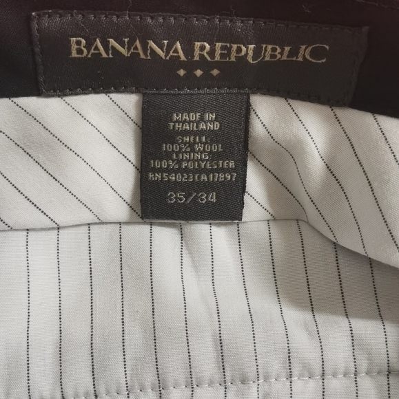 Banana Republic Men's 35/34 Black Pants - Picture 6 of 7